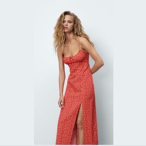 the front slit dress